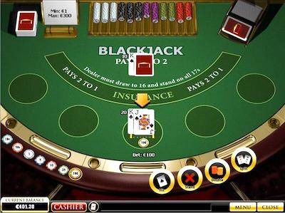 Blackjack Skema i online casinoer